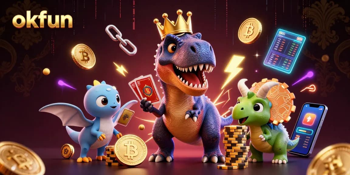 Experience thrilling gaming action at okfun with a lively scene of characters engaged in fun gambling activities and showcasing vibrant casino elements.