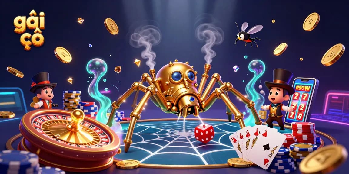 Catch thrilling games with gái gọi while enjoying a dazzling 3D casino scene of luck and excitement.