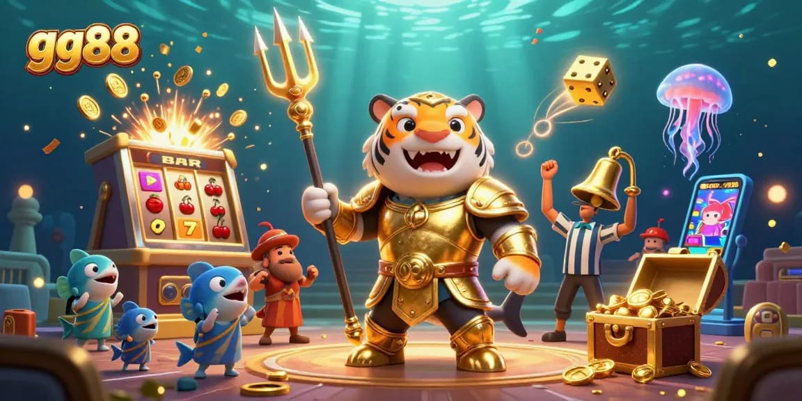 Experience gg88 like never before with a thrilling underwater casino scene bursting with excitement!