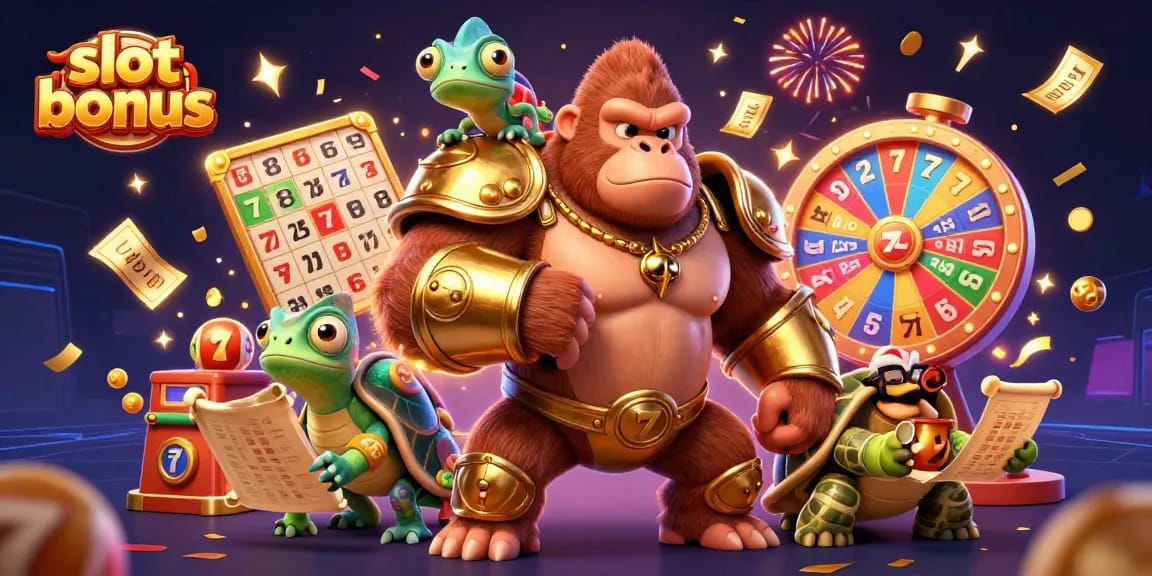 Experience thrilling wins with slot bonus features in a vibrant casino scene