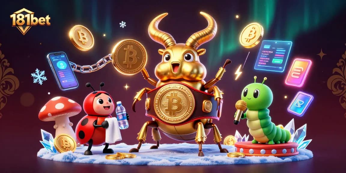 Win big with 181bet in a lively 3D casino scene featuring dynamic game elements.