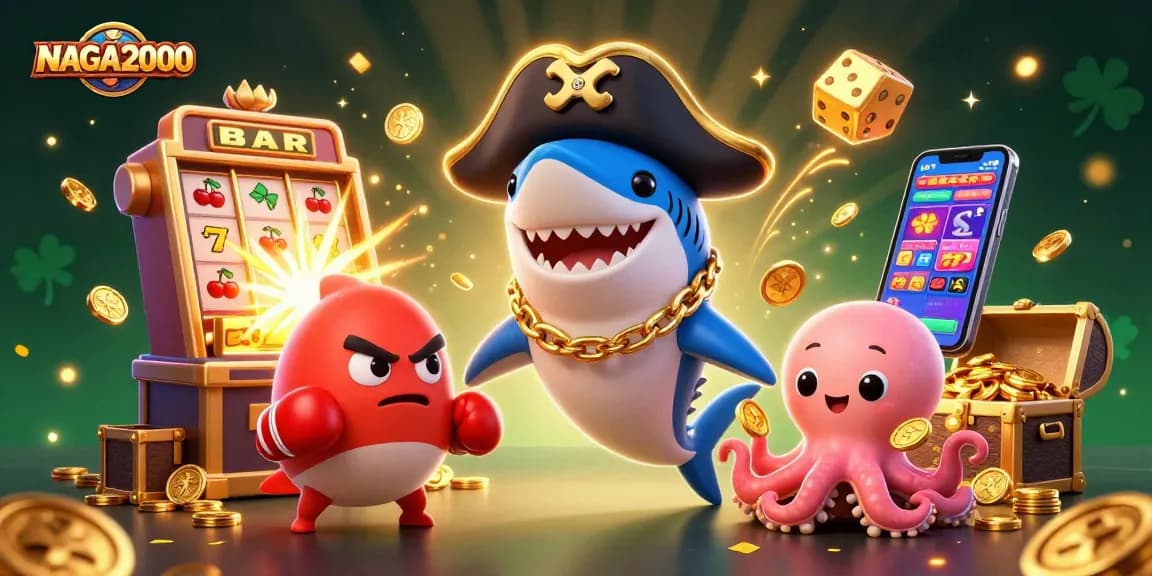 NAGA2000 menawarkan aksi jackpot yang mendebarkan dengan ilustrasi kasino yang hidup menampilkan karakter dinamis dan elemen permainan.