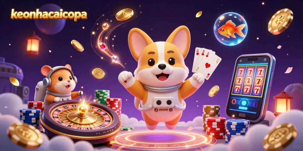 Experience thrilling gaming with keonhacaicopa in a vibrant casino space scene full of fun and excitement.