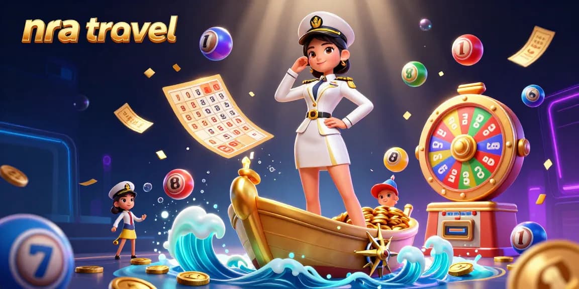 NRA travel offers a vibrant lottery scene with energetic gameplay elements and engaging characters in a dynamic setting.