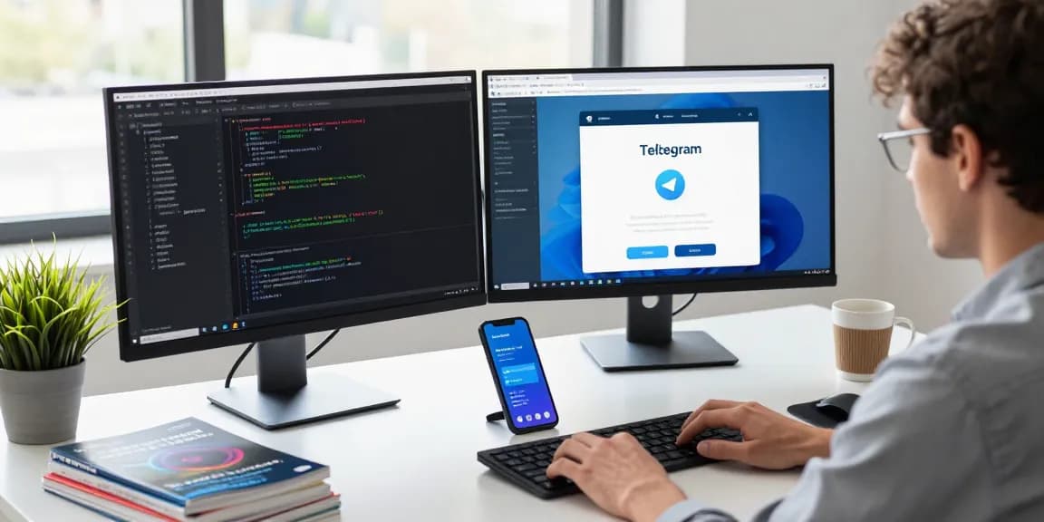 Telegram下载 for seamless communication in a modern tech workspace