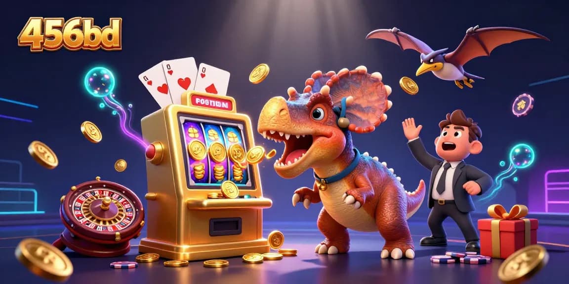 Experience jackpot excitement at 456bd with a dinosaur-themed slot game bonanza!