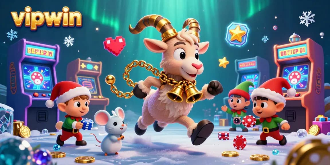 Engage with vipwin in a colorful holiday-horror casino filled with lively characters and vibrant game elements.