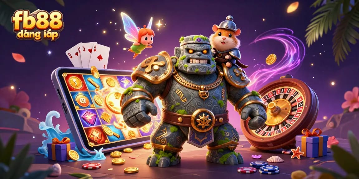 Experience the thrill of fb88 đăng nhập and discover vibrant gaming action in a dynamic 3D scene.