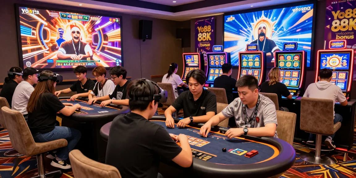 Young players enjoying the dynamic gaming experience at Yo88 online casino.