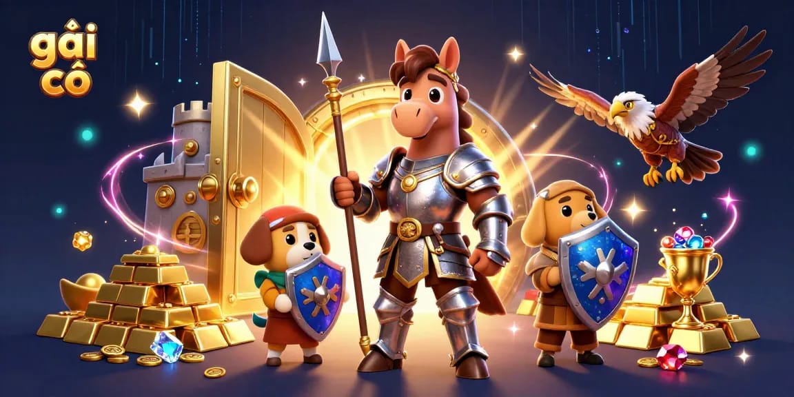 Win big with gái gọi in an action-packed casino adventure featuring knights and treasures.