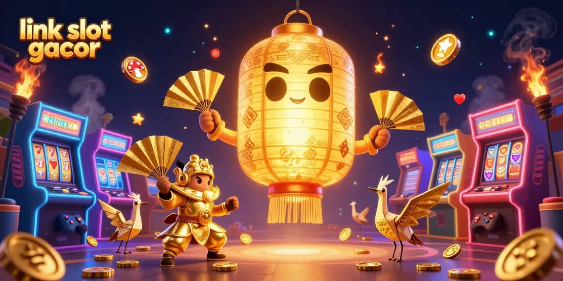 Spin the reels at link slot gacor enjoying vibrant arcade-style gaming atmosphere