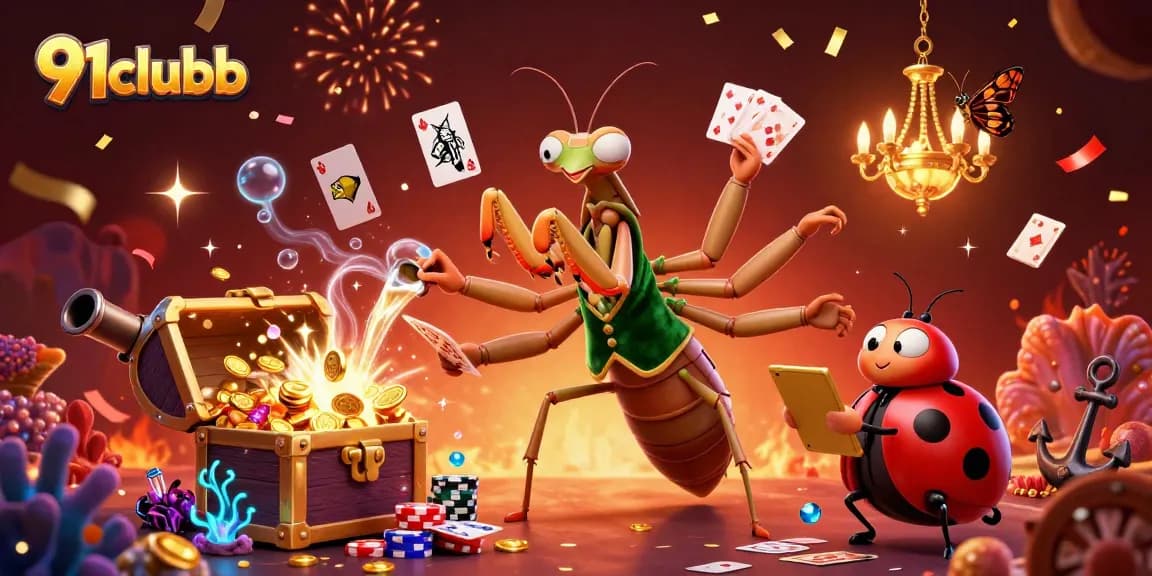 Engage with the 91clubb world of online gaming through vibrant, dynamic casino illustrations.