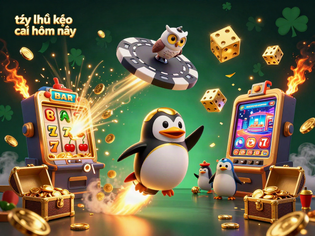 Experience thrilling sports betting with tỷ lệ kèo nhà cái hôm nay illustrated in a dynamic casino space scene.