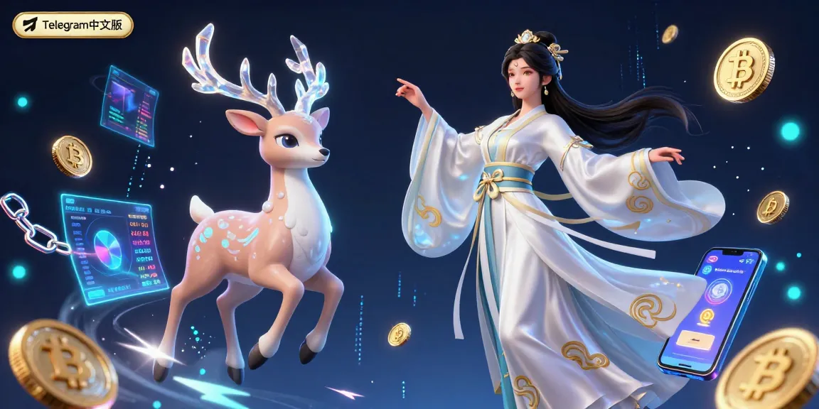 在这个充满活力的3D在线赌场场景中,与Telegram中文版互动,展示加密元素和游戏的兴奋。