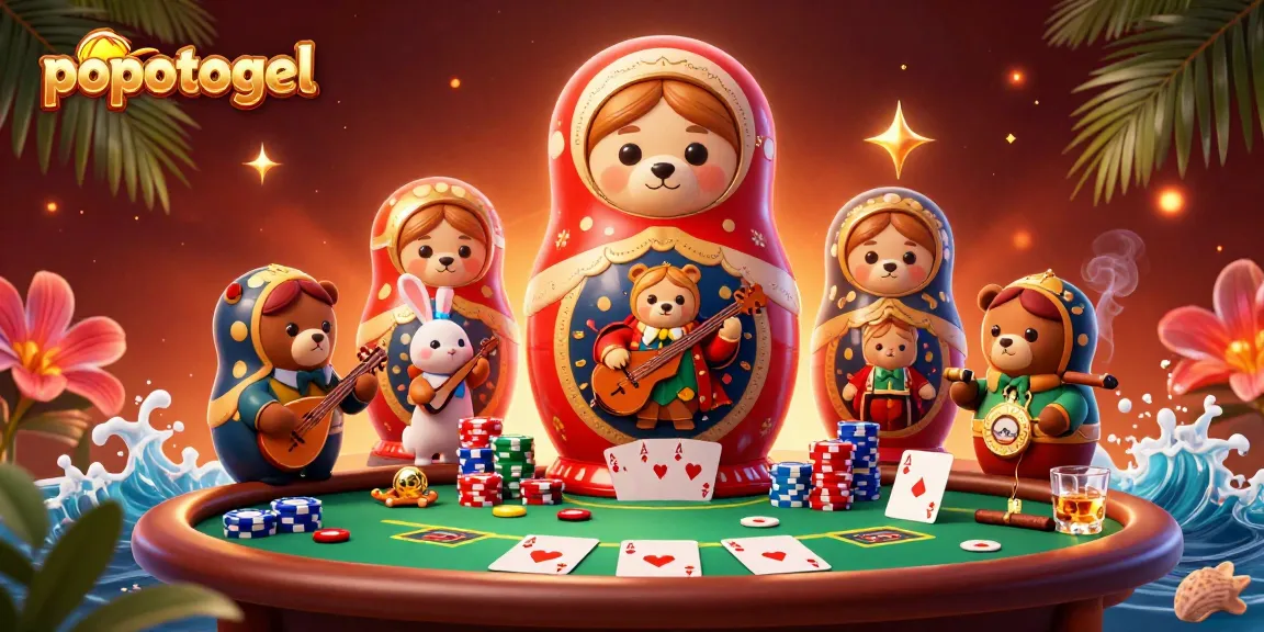 Engaging popotogel online casino scene featuring playful bears and vibrant game elements