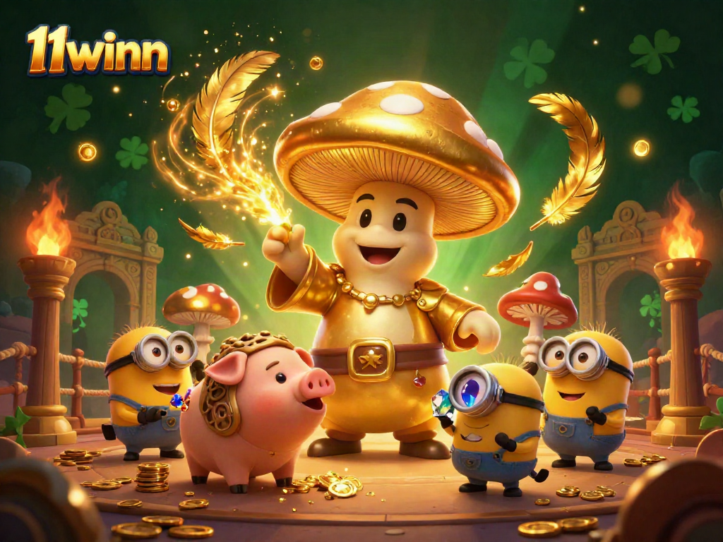 Experience thrilling gameplay at 11winn with enchanting magic and treasure elements in a captivating scene.
