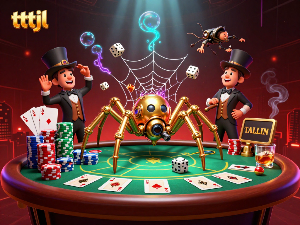 Experience tttjl's immersive 3D casino adventures with steampunk characters and dynamic game elements.