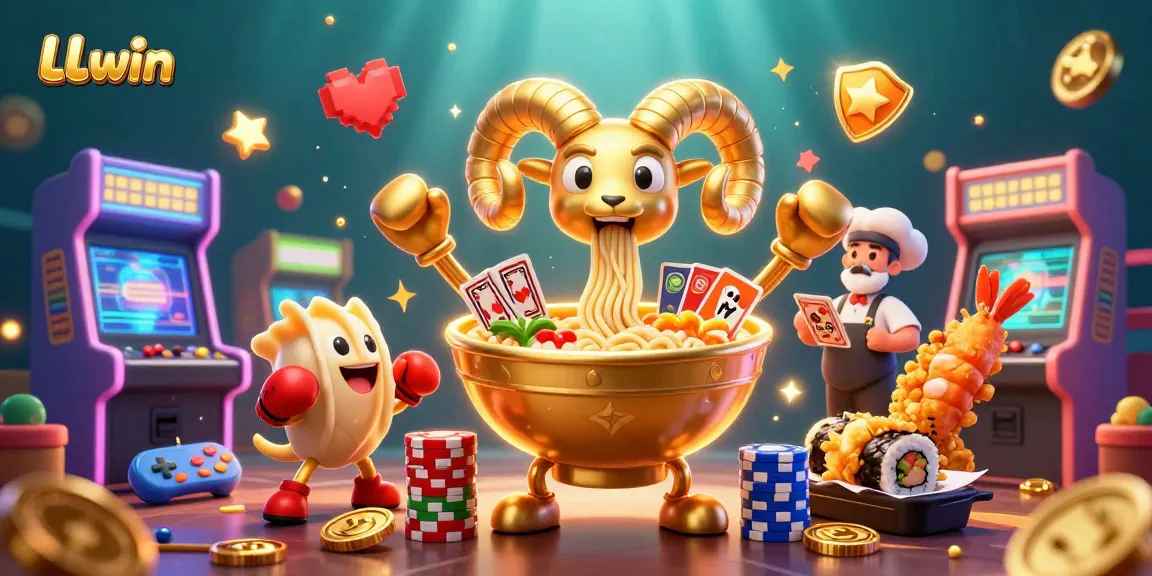 Play exciting games at LLwin with colorful characters and vibrant casino elements.