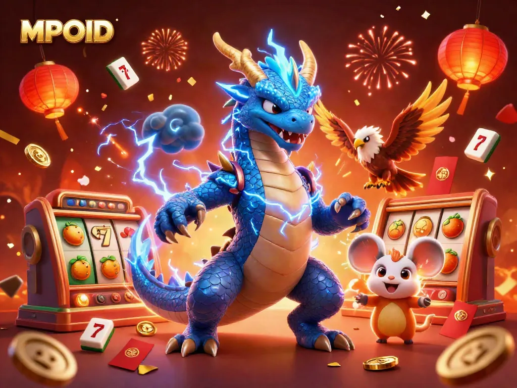 Engage with MPOID's thrilling casino experience featuring dragons and slot elements