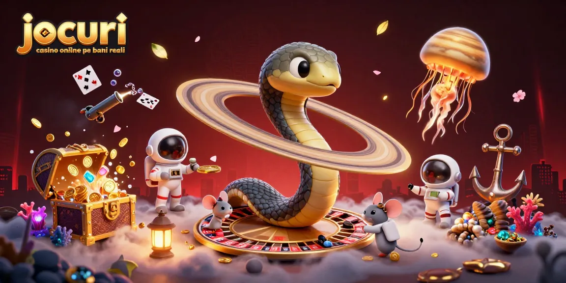 Joacă jocuri casino online pe bani reali și câștigă premii în cadrul unei aventuri cosmice captivante.