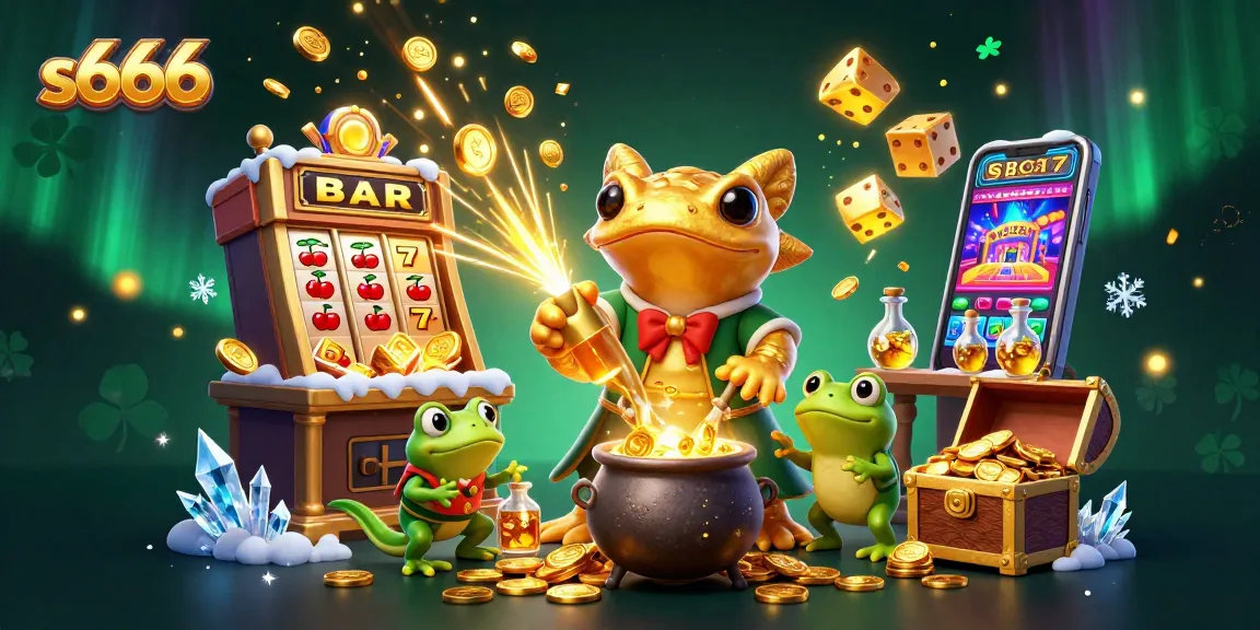 Win big with s666's thrilling slots and bonuses amidst enchanting alchemists and gold!