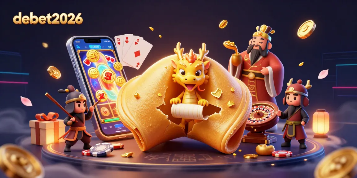 Experience thrilling gameplay with debet2026's exciting casino adventure featuring a golden fortune cookie and dynamic gaming elements.