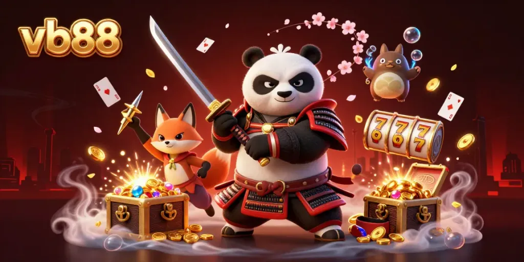 Experience thrilling gaming adventures with vb88's vibrant cartoon characters in an electrifying casino setting.