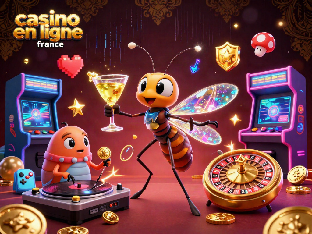 Jouez dans un casino en ligne France avec des machines à sous animées et une ambiance festive.