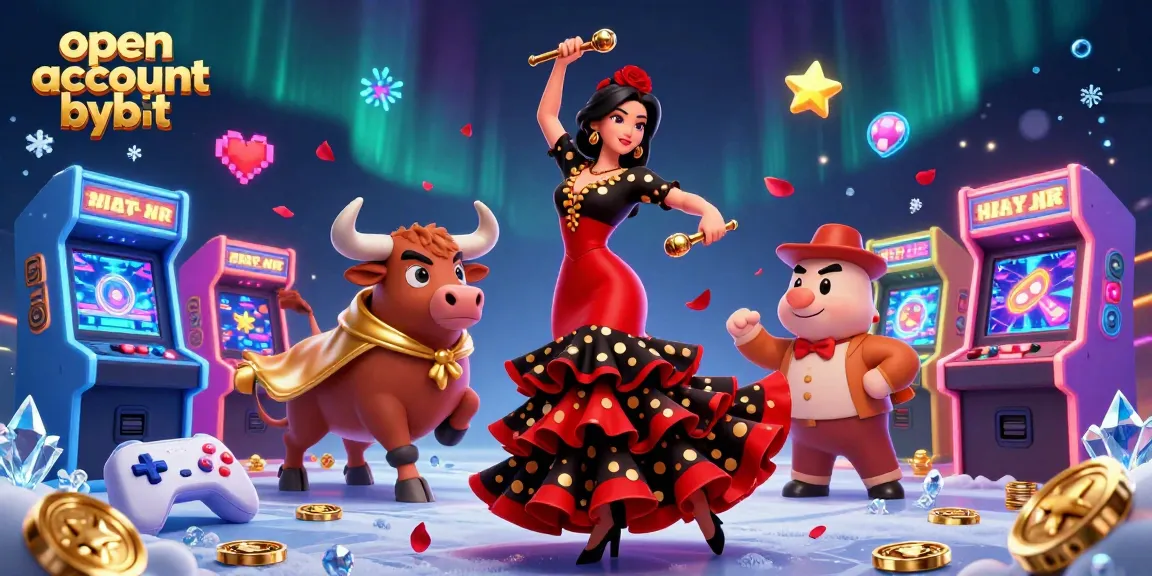 Open account Bybit to enjoy interactive 3D illustrated gaming experiences with vibrant casino elements.