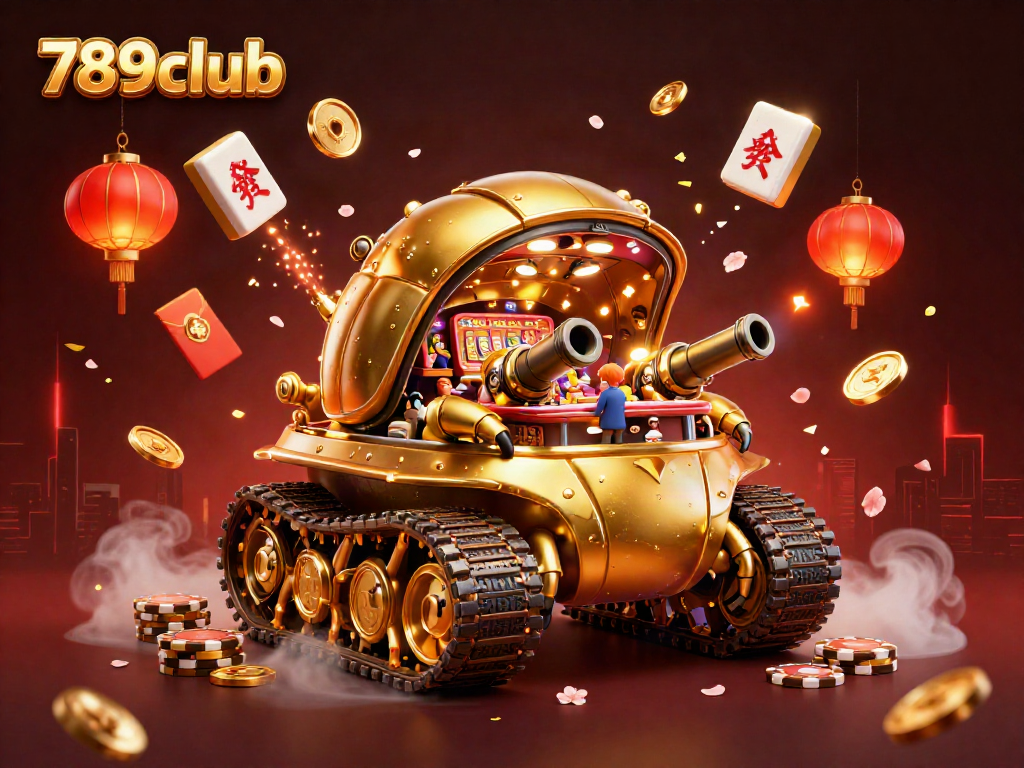 Engage with the exciting world of 789club's casino adventure featuring an animated golden beetle tank.