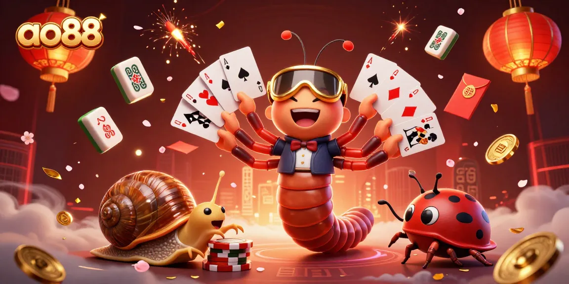 Experience thrilling actions at ao88 with vibrant casino characters and elements in a dynamic scene.
