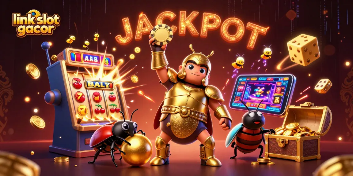 Experience the thrill of link slot gacor with vibrant visuals of jackpot wins and exciting gaming elements!