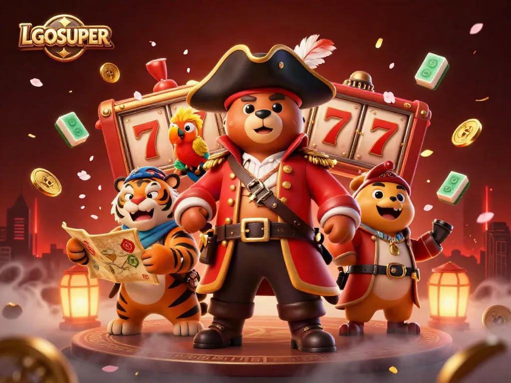 Engage with LGOSUPER slots and unleash luck while spinning reels with vibrant characters.