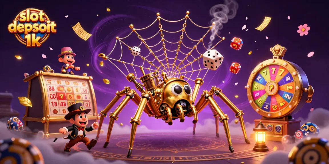 Experience exciting slot depsoit 1k with action-packed visuals of gaming elements and steampunk characters.