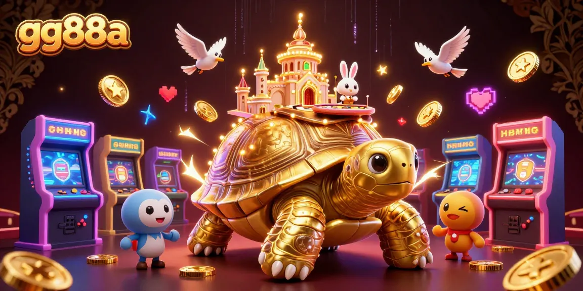 Experience the vibrant entertainment of gg88a with a lively casino-themed illustration featuring casino elements.