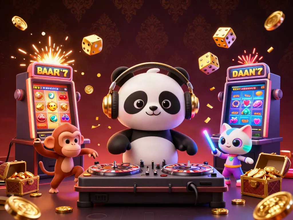 Experience the excitement of ku88 with vibrant 3D casino characters celebrating a jackpot.