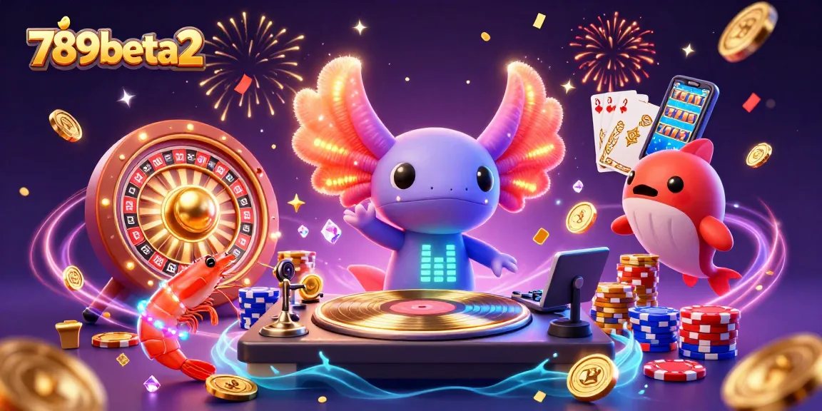 Experience thrilling gameplay with 789beta2, featuring vibrant characters and casino elements.