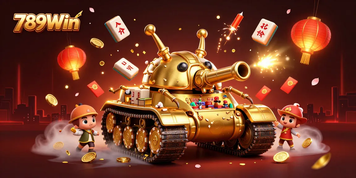 Experience thrilling wins at 789Win with this vibrant casino scene featuring a golden beetle tank.
