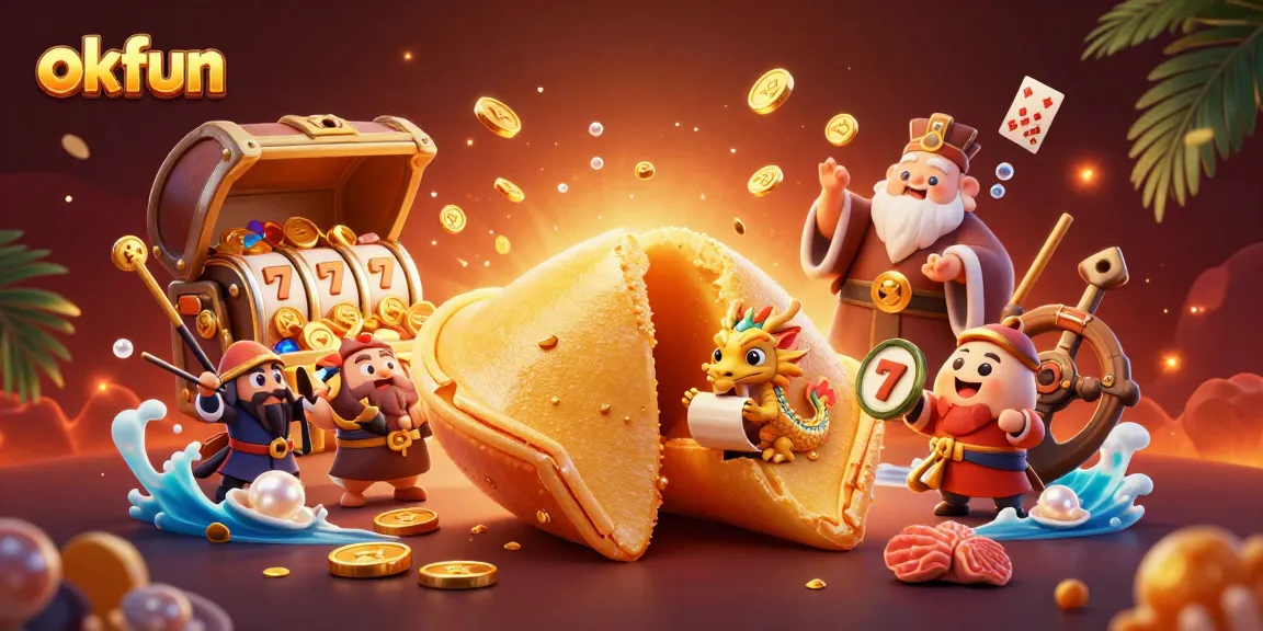 Engage in exciting gameplay at okfun with vibrant 3D casino themes full of treasures and lively characters.