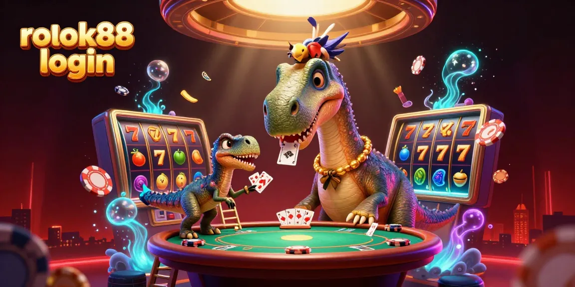 Play at rokok88 login to join a whimsical casino adventure with fantasy characters and slot action.