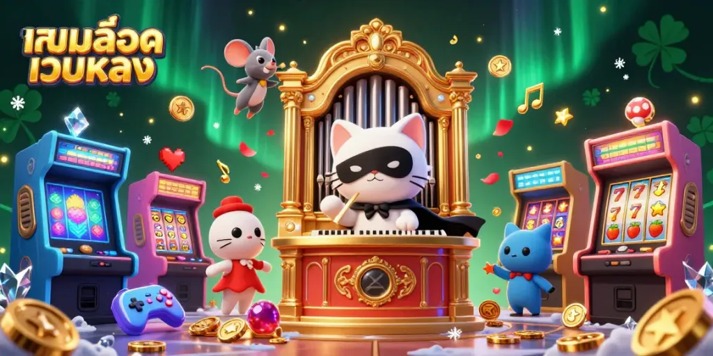 เล่นเกมสล็อตเว็บตรงในคาสิโนที่มีความละเอียดสูง พร้อมเสียงดนตรีและแสงไฟที่งดงาม
