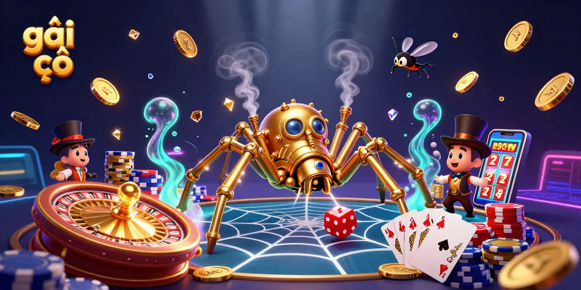 Catch thrilling games with gái gọi while enjoying a dazzling 3D casino scene of luck and excitement.