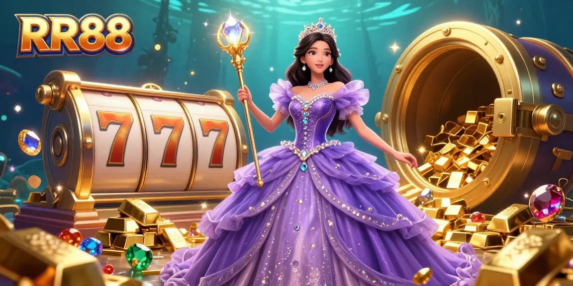 Win big with RR88 in this vibrant aquarium of dazzling treasures and gaming elements.