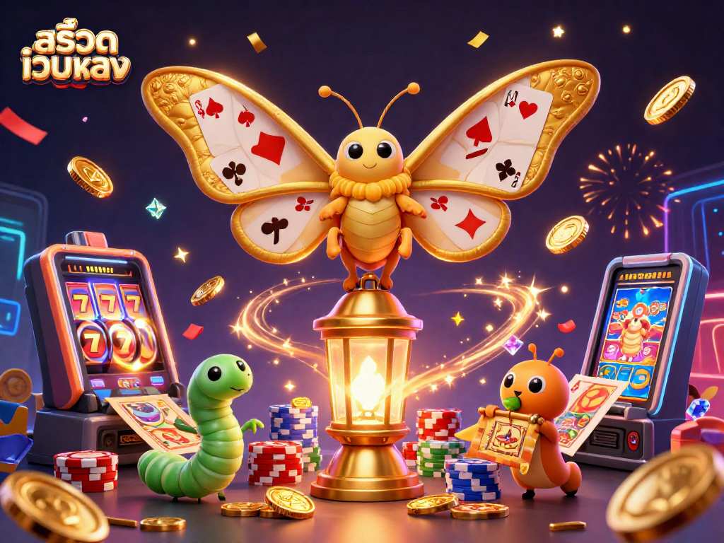 Experience สล็อตเว็บตรง in action with vibrant slot games and dazzling casino elements.