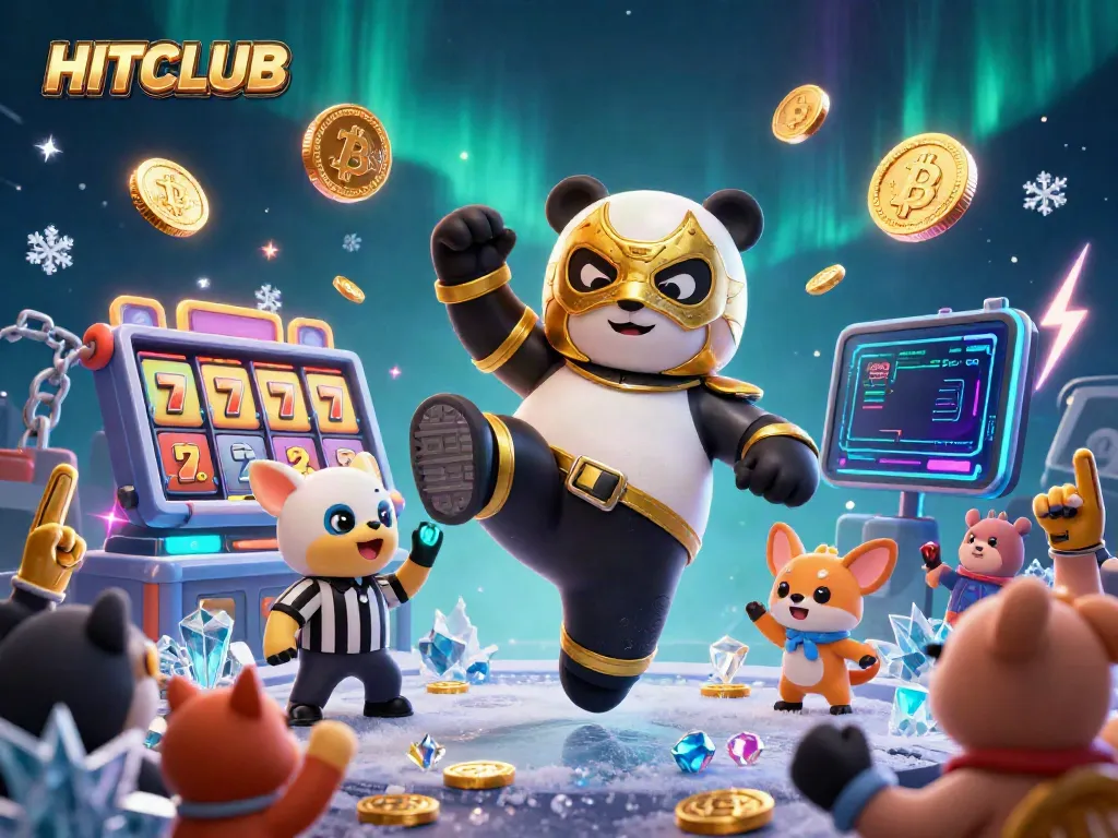 Engage with HITCLUB's vibrant gaming scene, showcasing dynamic slot action and thrilling characters.