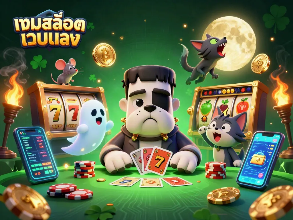 เล่นเกมสล็อตเว็บตรงที่โต๊ะมืด โดยมีสุนัขฟรังเกนสไตน์และสัตว์ร้ายอื่นๆ