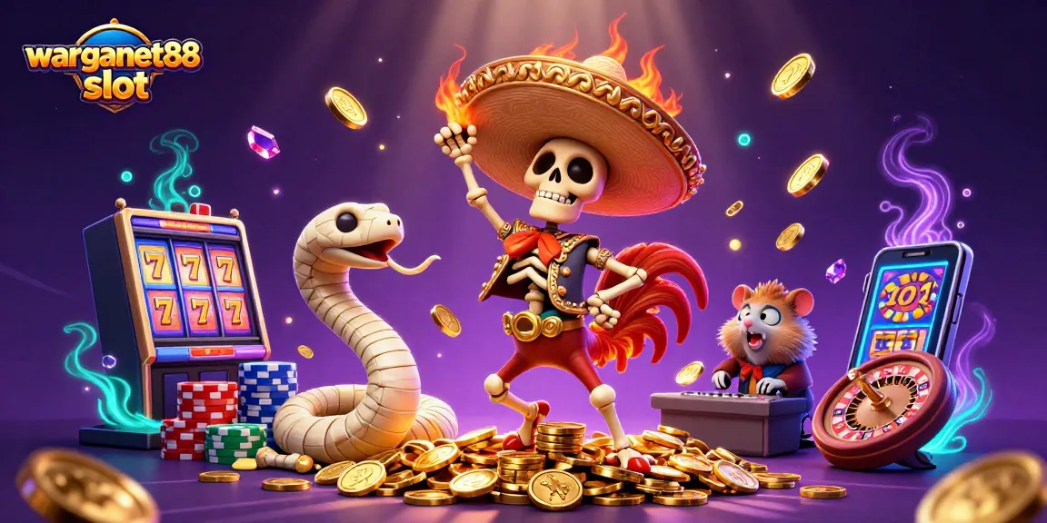 Win big with the dynamic warganet88 slot featuring vibrant casino elements