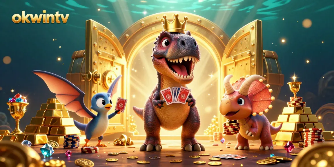 Engage with dynamic sports betting action on okwintv with our vibrant 3D illustration featuring gambling elements.