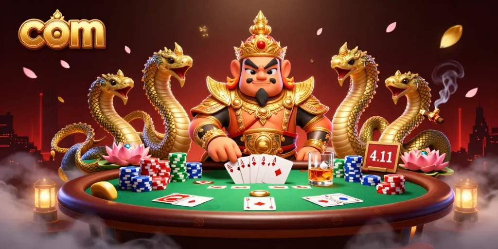 Experience thrilling gaming at com with a stunning illustration of casino action and excitement.
